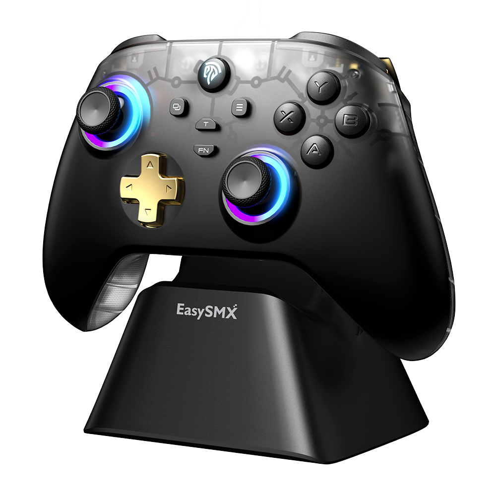 EasySMX® D05 Multiplatform Gaming Controller with Smart Charging Dock, Hall Effect Joysticks and Triggers